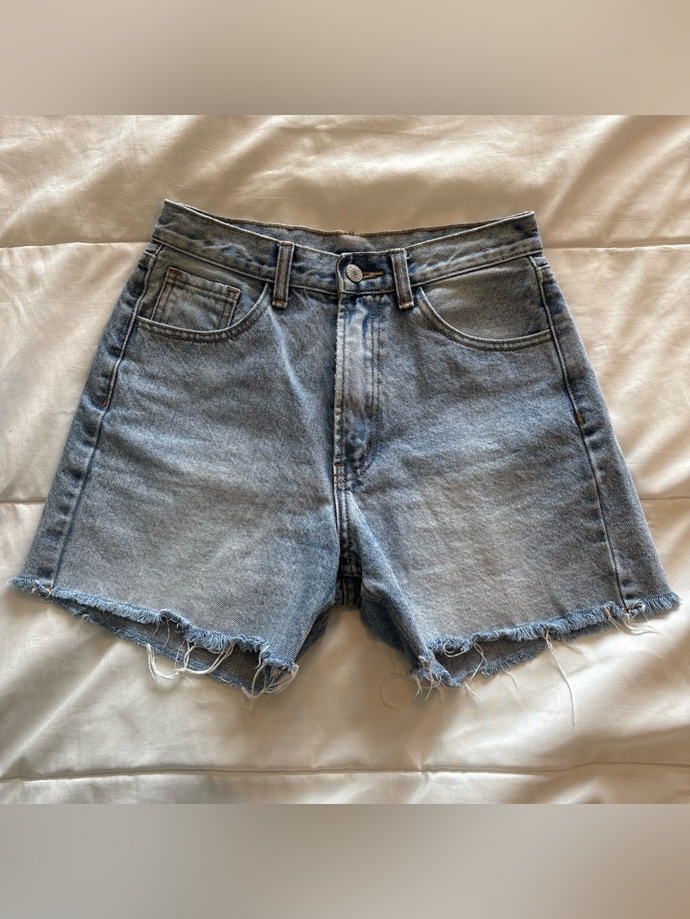 Brandy Melville John Galt Denim Shorts - Blue